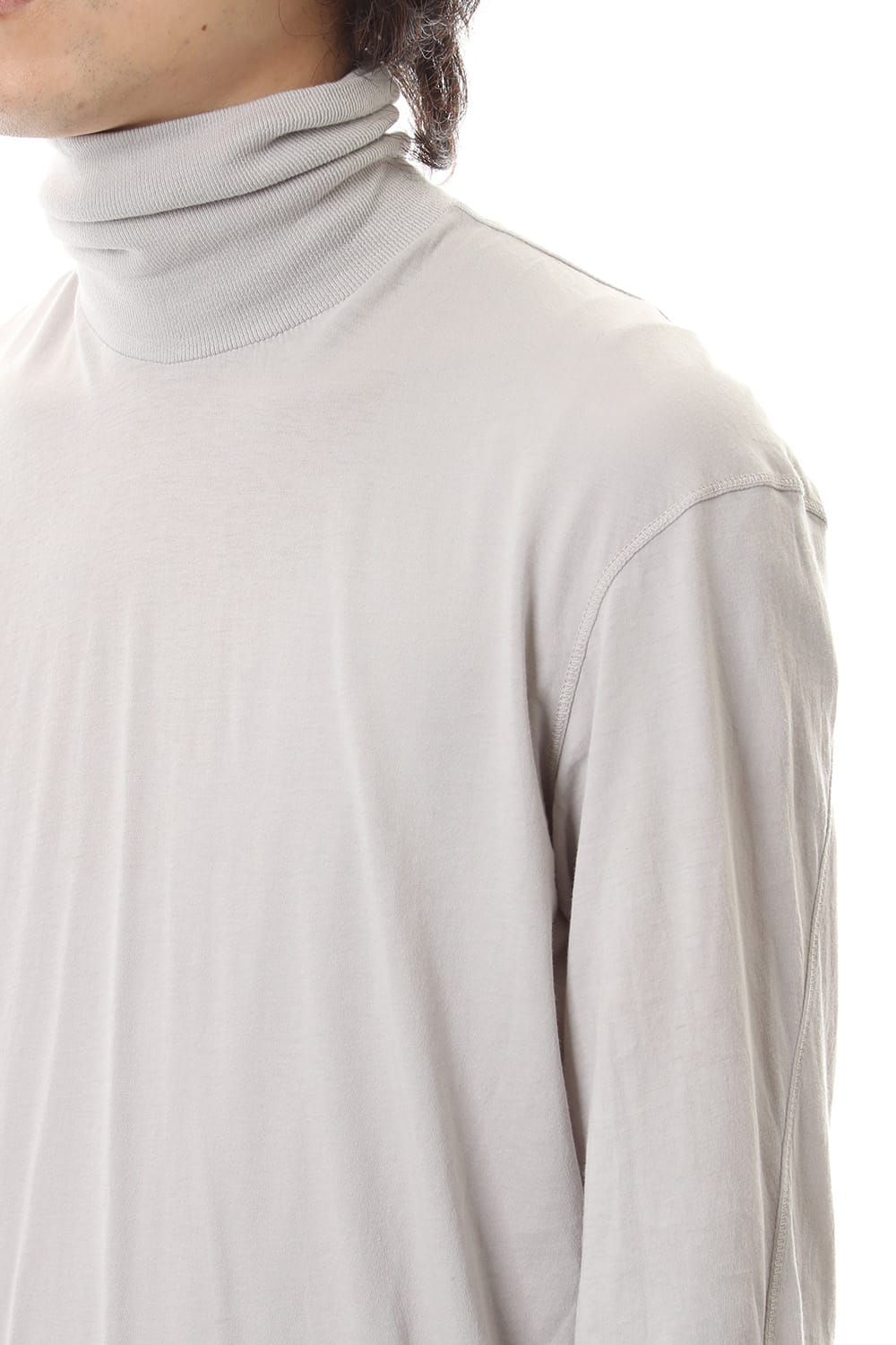 Turtle Neck Long Sleeve Lignt Gray Dye