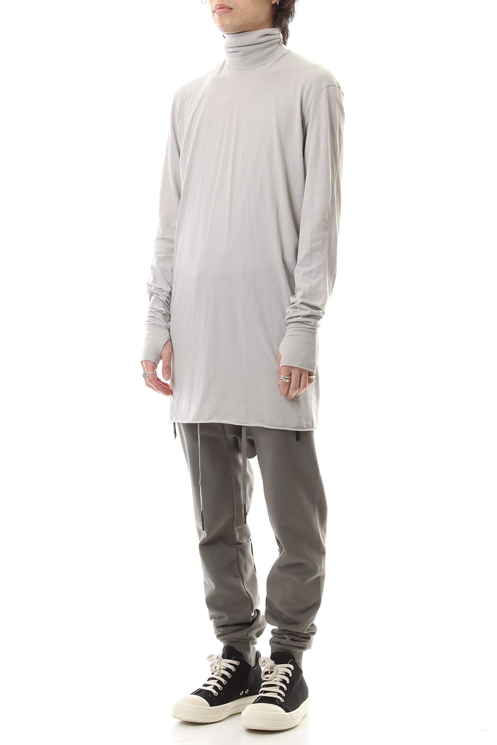 Turtle Neck Long Sleeve Lignt Gray Dye