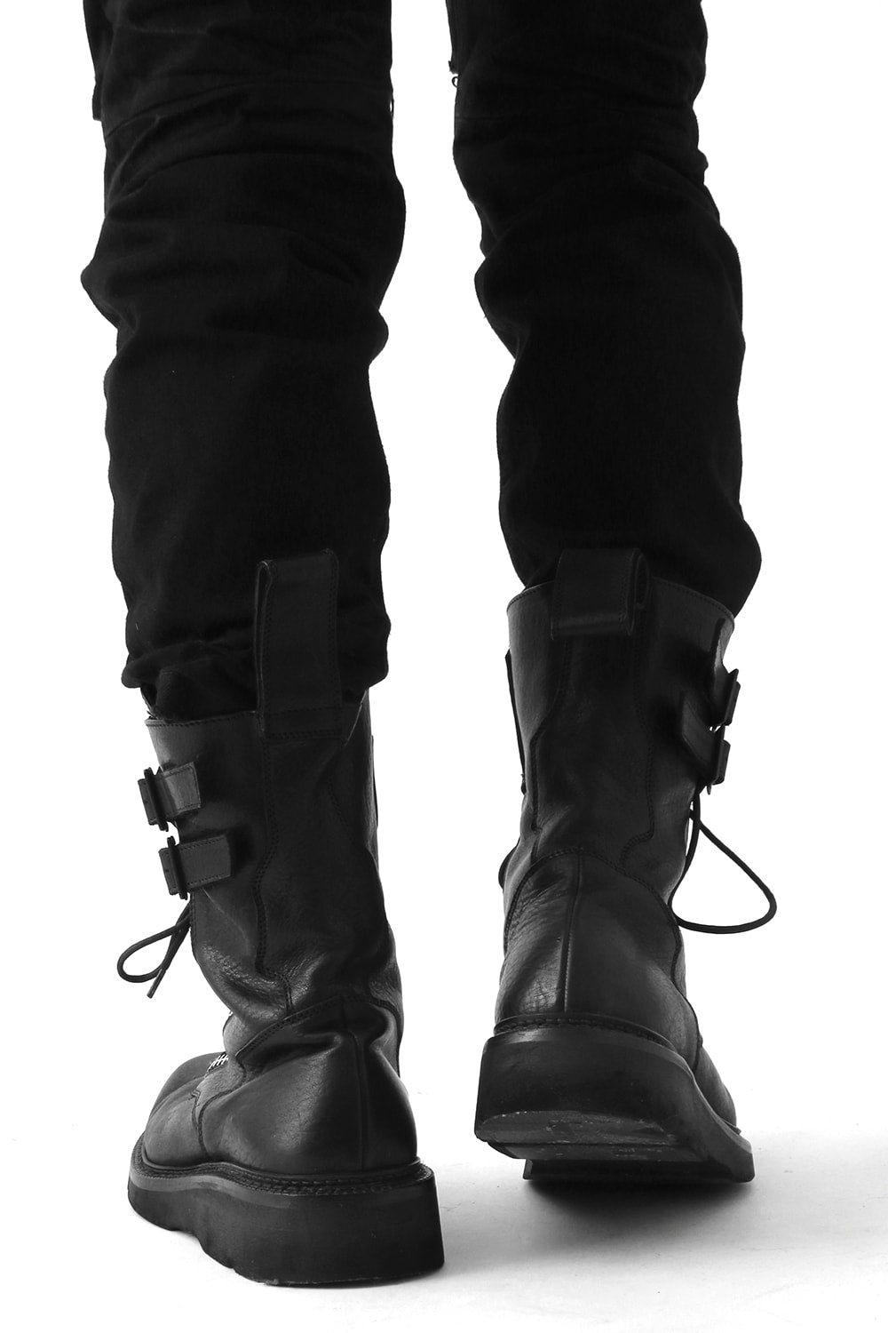 W SIDE ZIP MILITARY BOOTS Ver.1