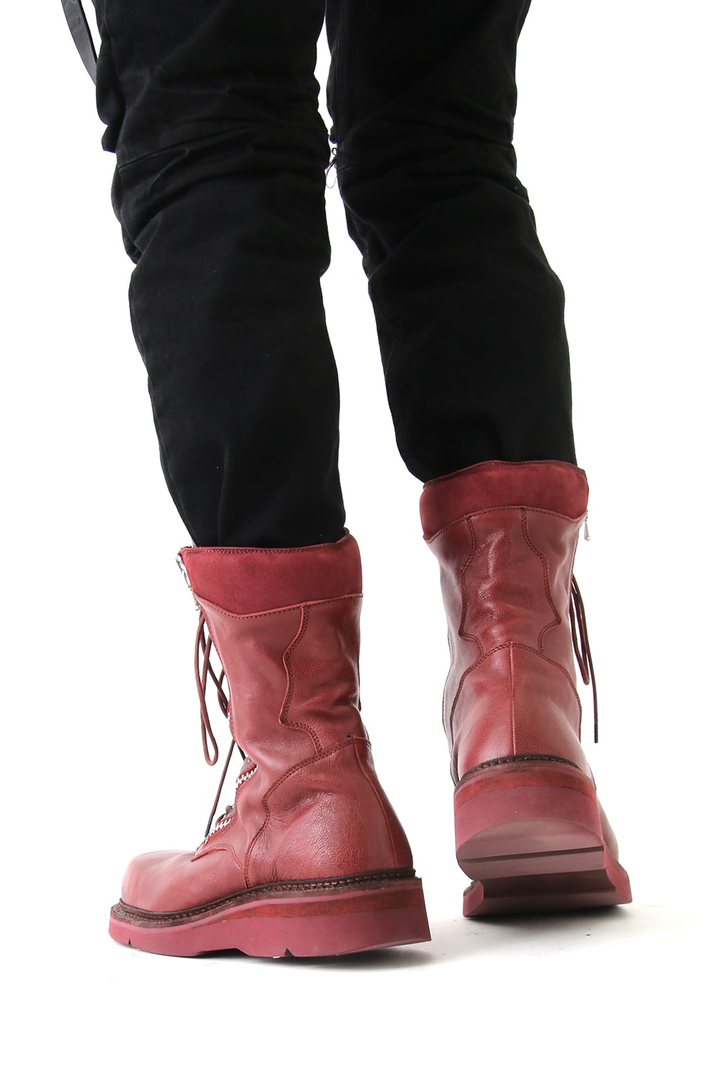 W SIDE ZIP MILITARY BOOTS Ver.2