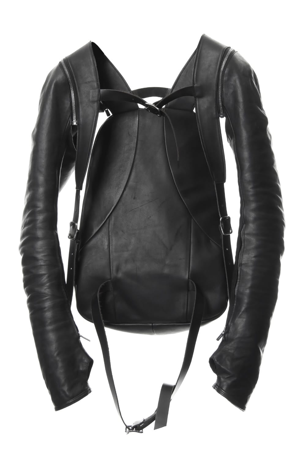 Horse Leather Sleeve Attached Back Pack - ST109-0019A