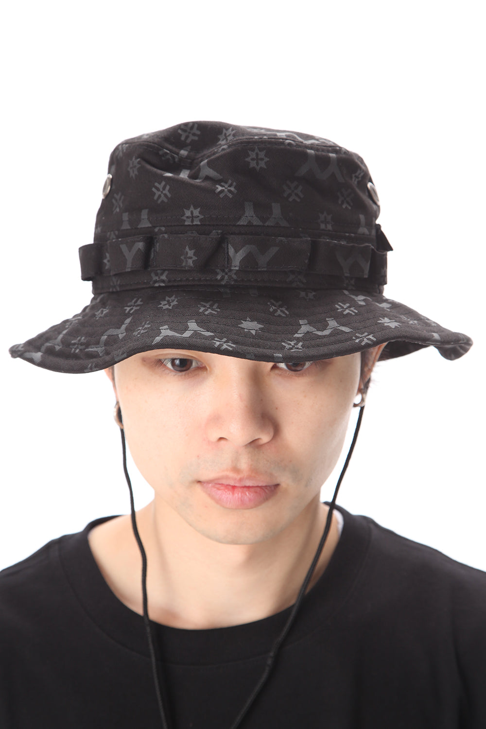 New Era Monogram print YY LOGO Adventure Hat