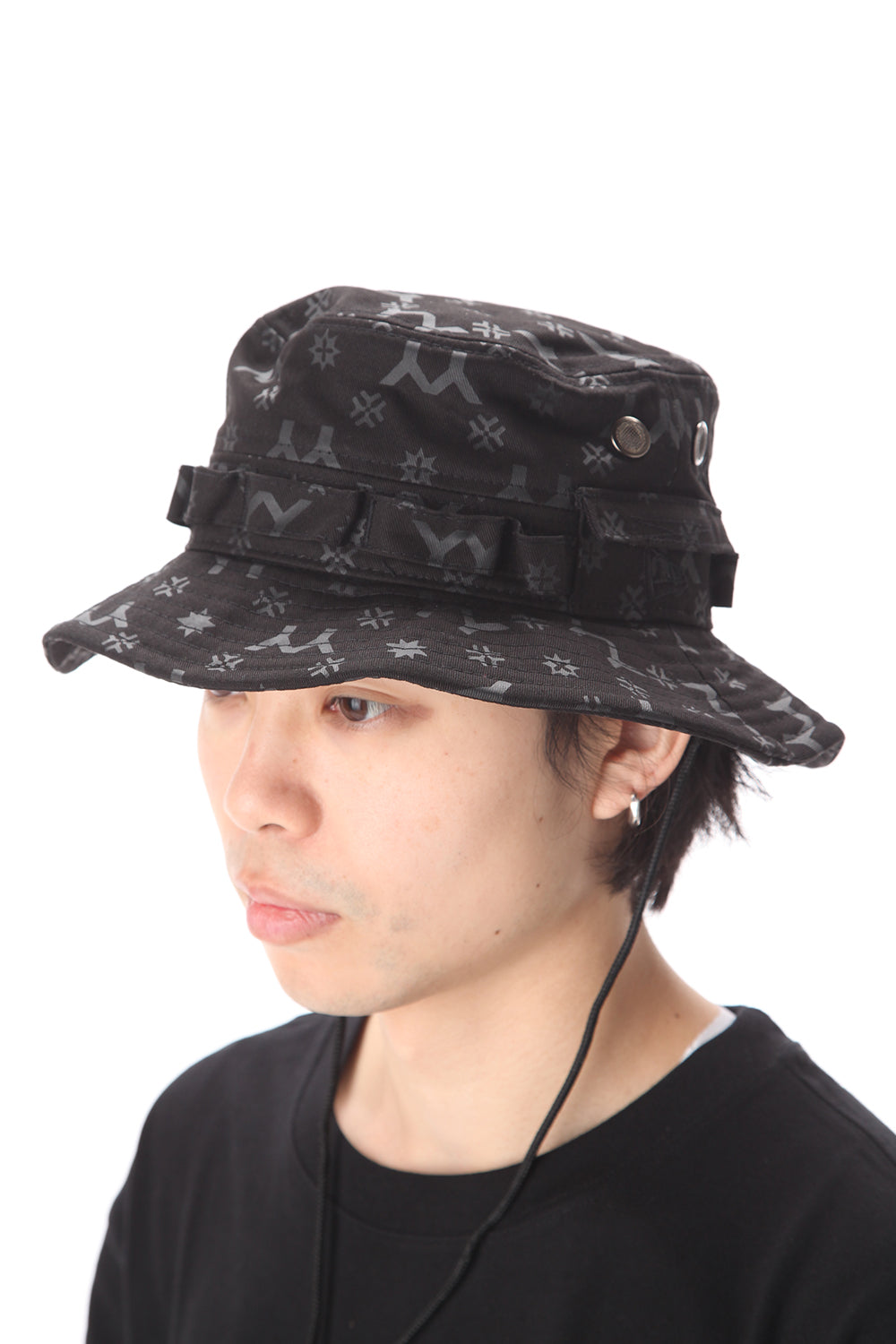 New Era Monogram print YY LOGO Adventure Hat