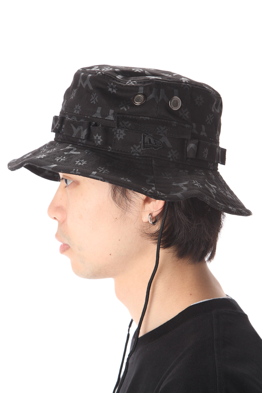 New Era Monogram print YY LOGO Adventure Hat