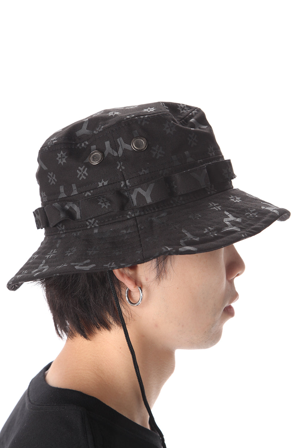 New Era Monogram print YY LOGO Adventure Hat