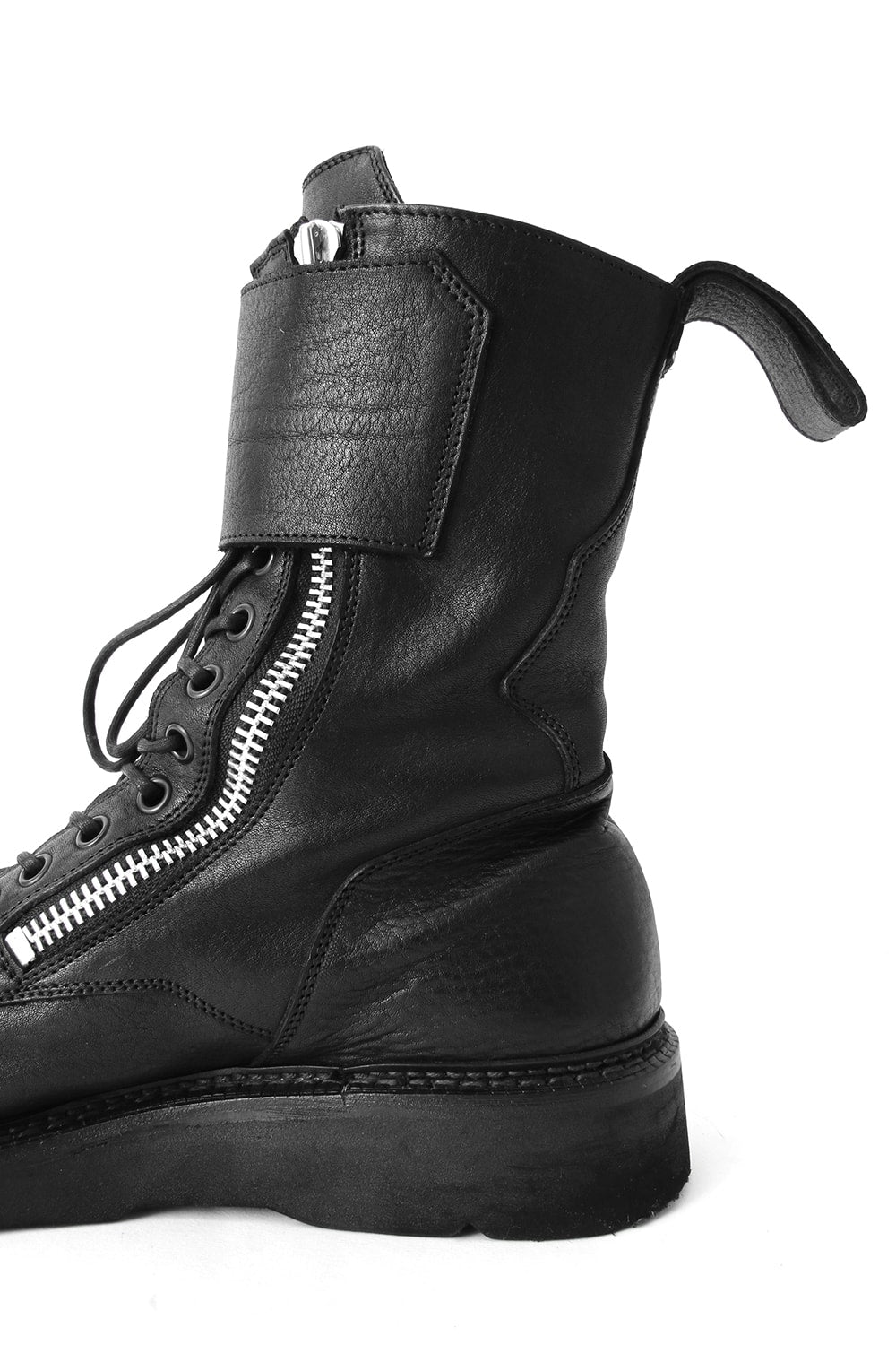 W SIDE ZIP MILITARY BOOTS Ver.1