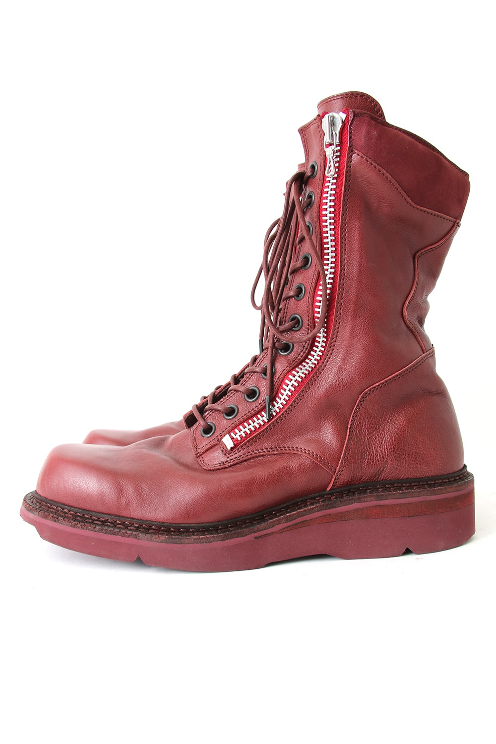 W SIDE ZIP MILITARY BOOTS Ver.2