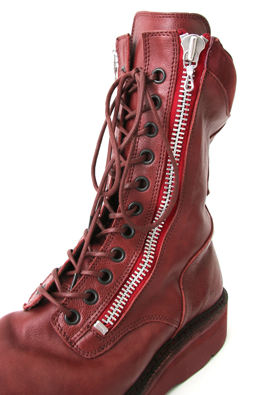 W SIDE ZIP MILITARY BOOTS Ver.2