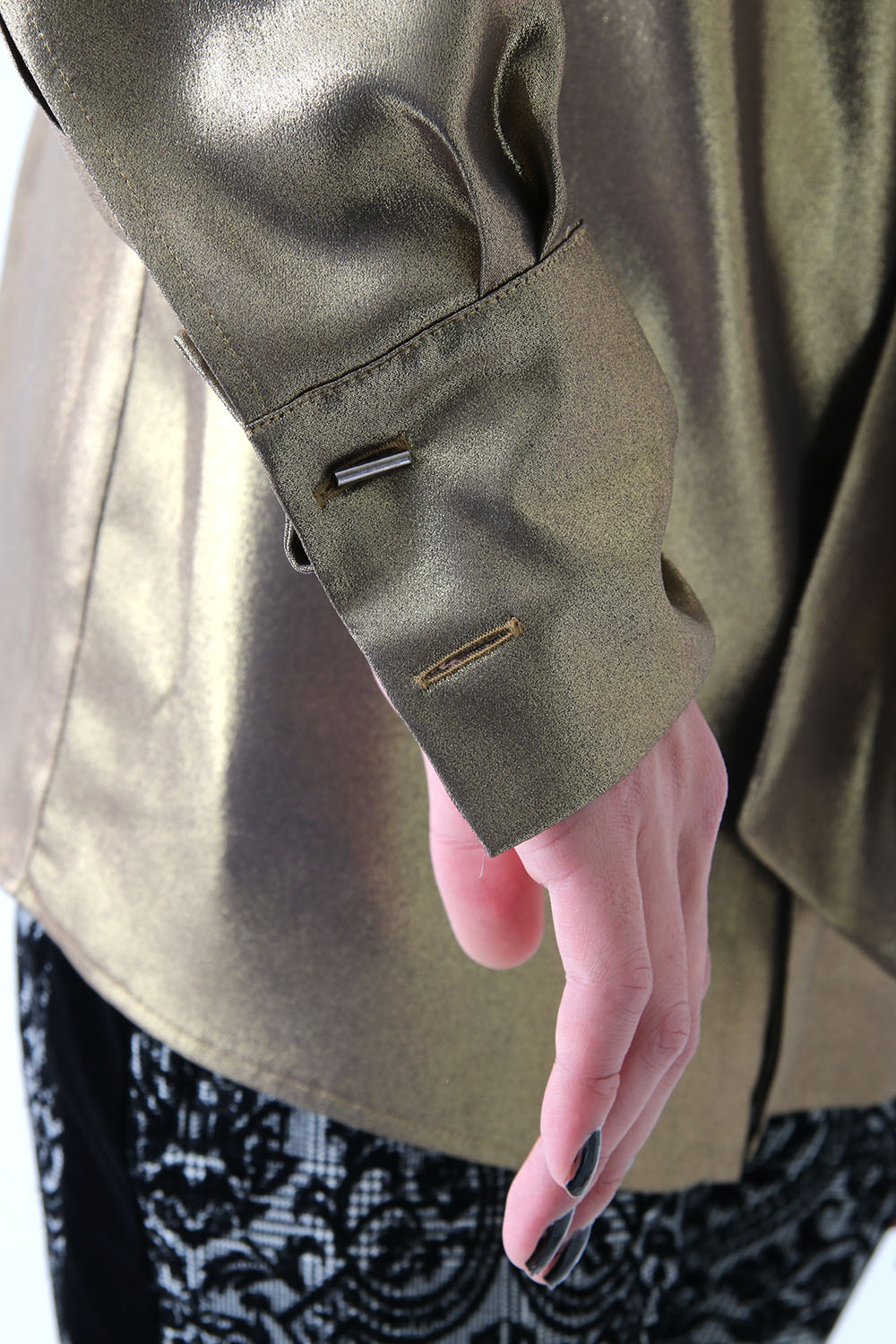 METALIC GEORGETTE SHIRT