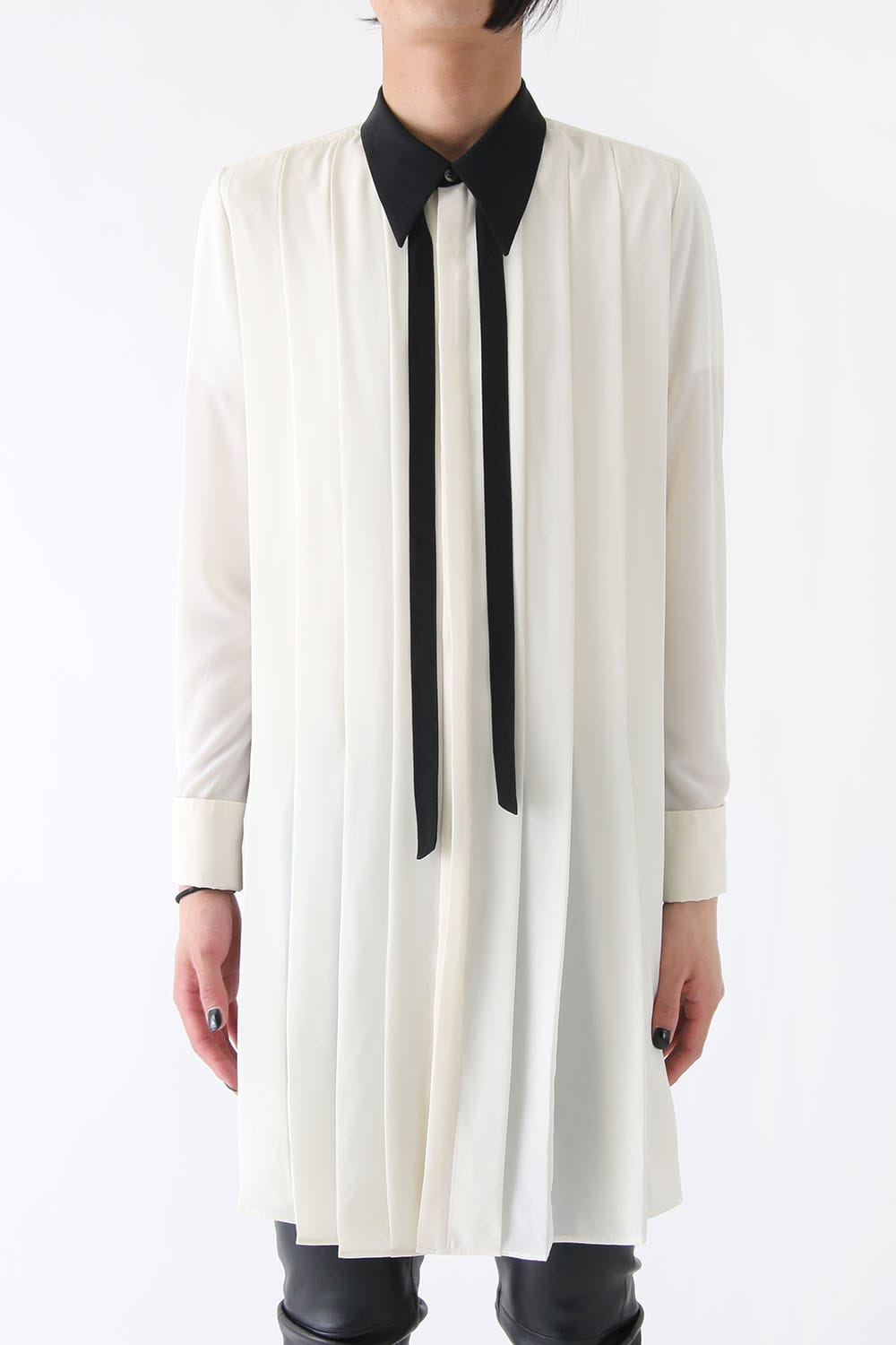 LAMBERT CREPE DE CHINE LONG SHIRT