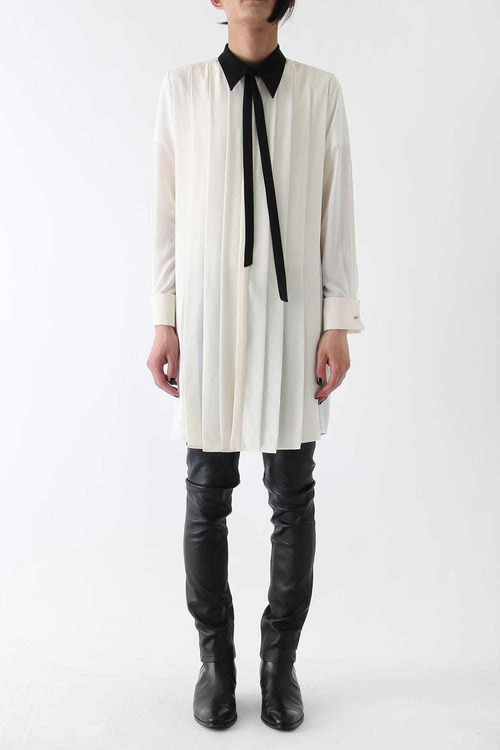 LAMBERT CREPE DE CHINE LONG SHIRT