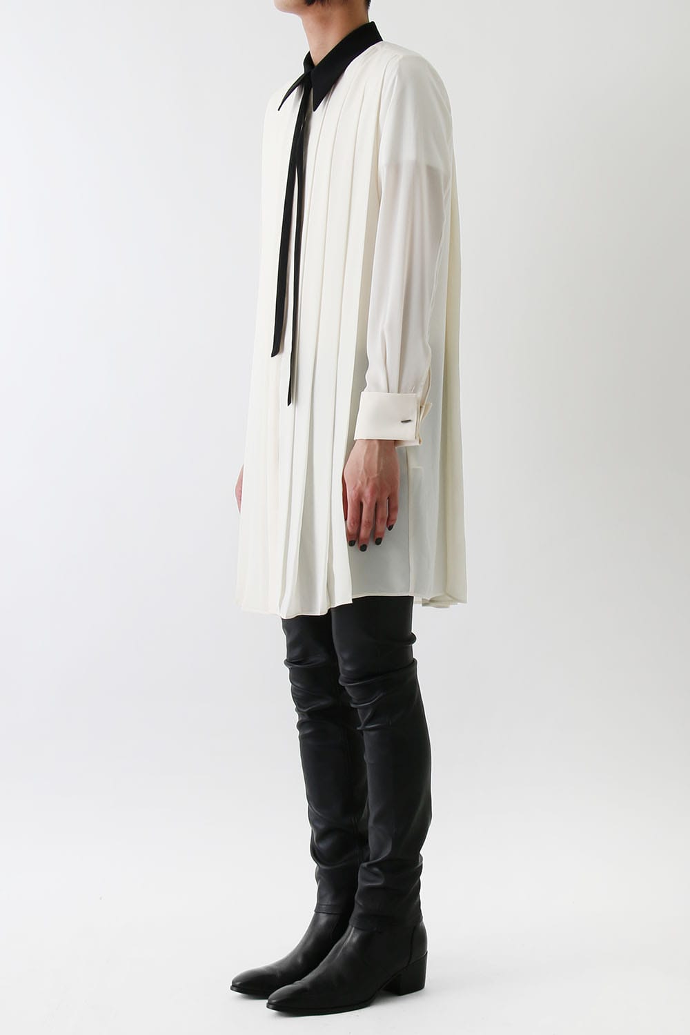 LAMBERT CREPE DE CHINE LONG SHIRT