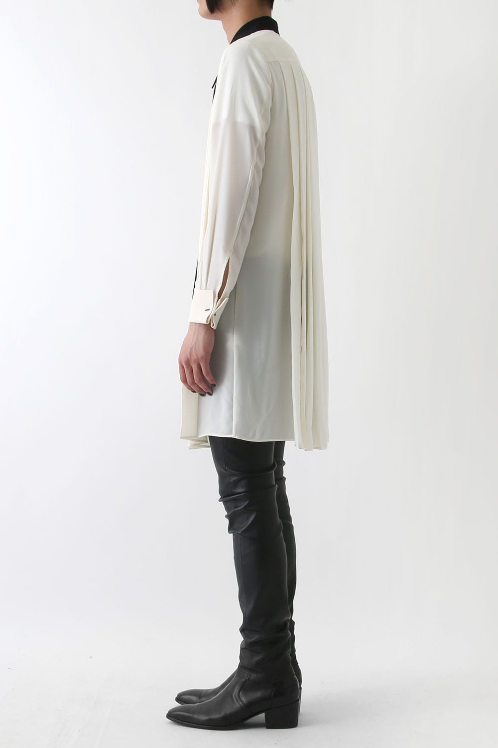 LAMBERT CREPE DE CHINE LONG SHIRT