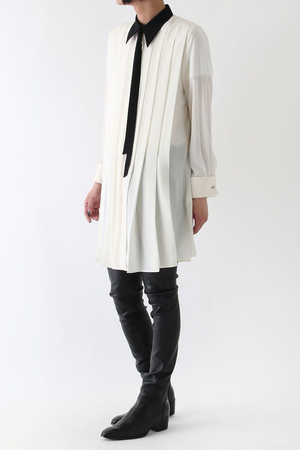 LAMBERT CREPE DE CHINE LONG SHIRT