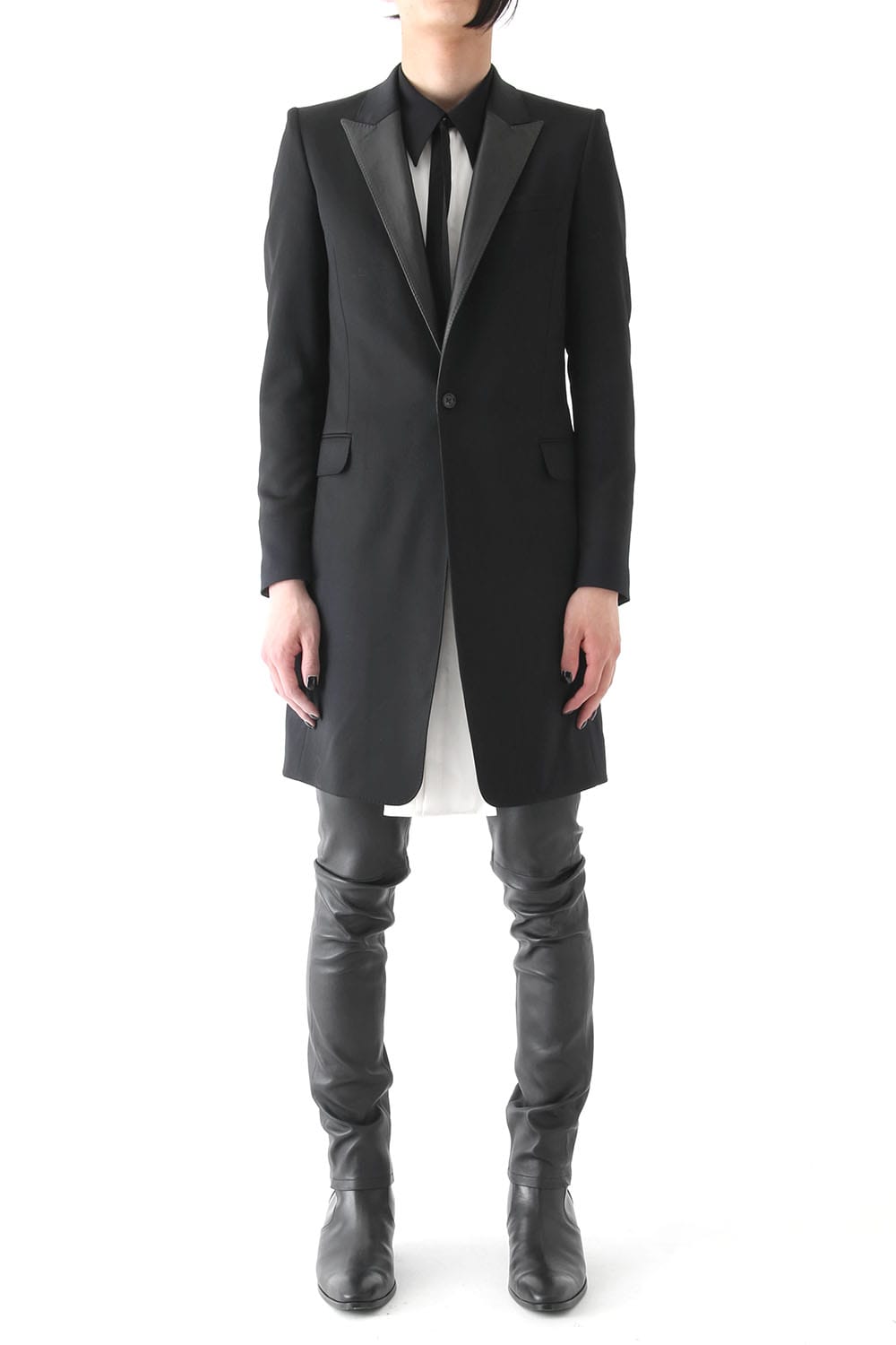 TUXEDO CLOTH STRETCH COAT