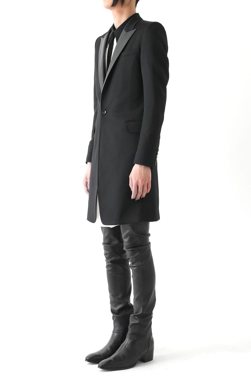 TUXEDO CLOTH STRETCH COAT