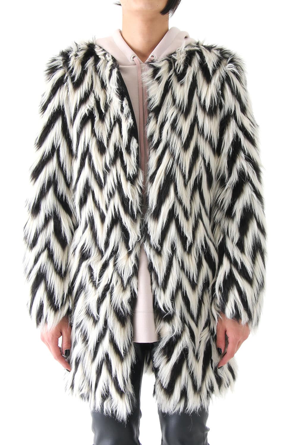 GRAPHIC FUR COAT