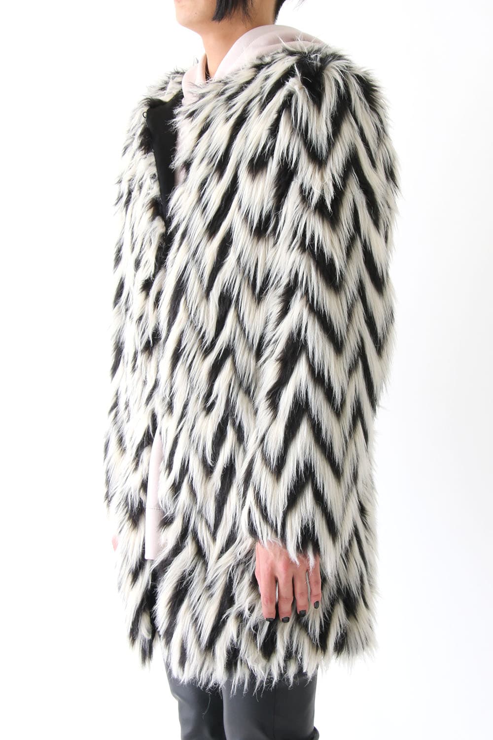 GRAPHIC FUR COAT
