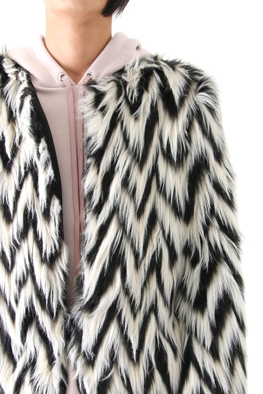 GRAPHIC FUR COAT