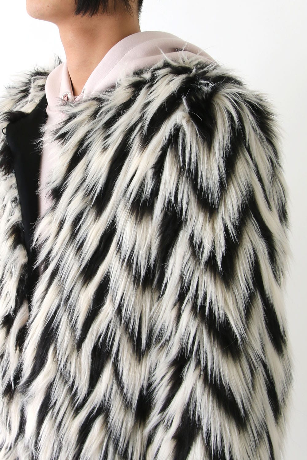 GRAPHIC FUR COAT