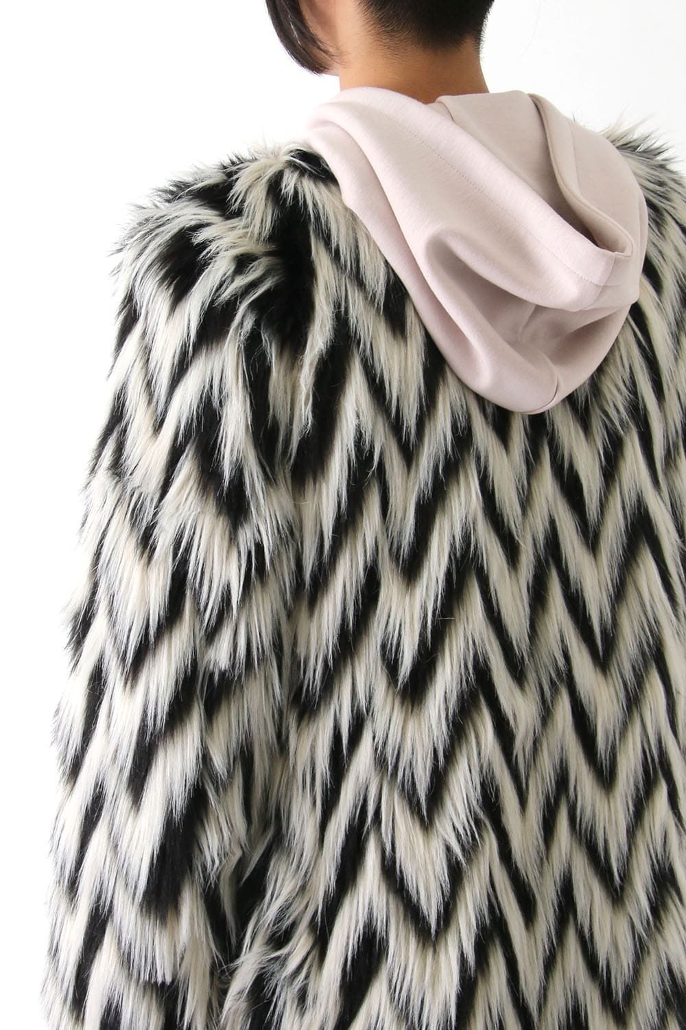 GRAPHIC FUR COAT