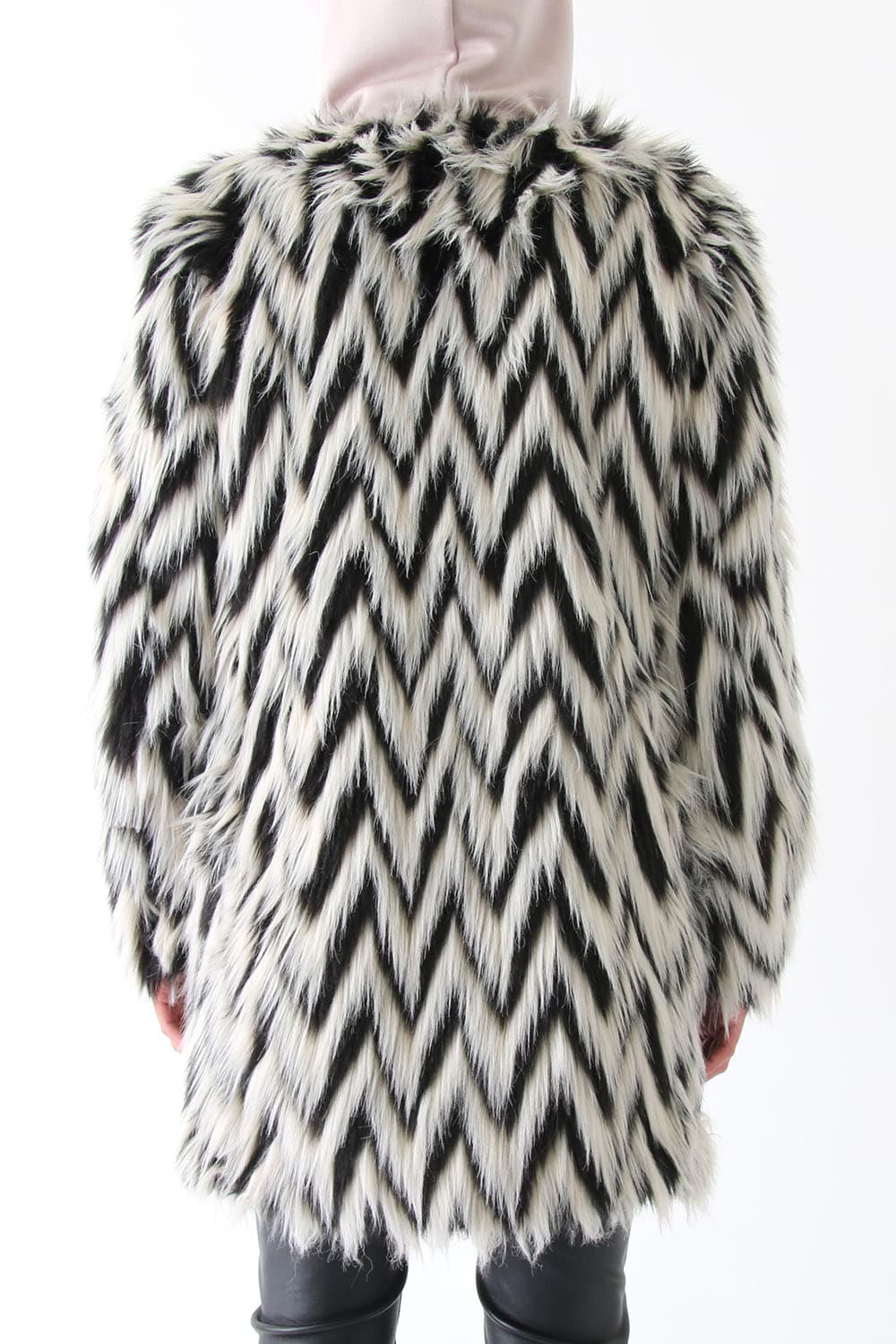 GRAPHIC FUR COAT