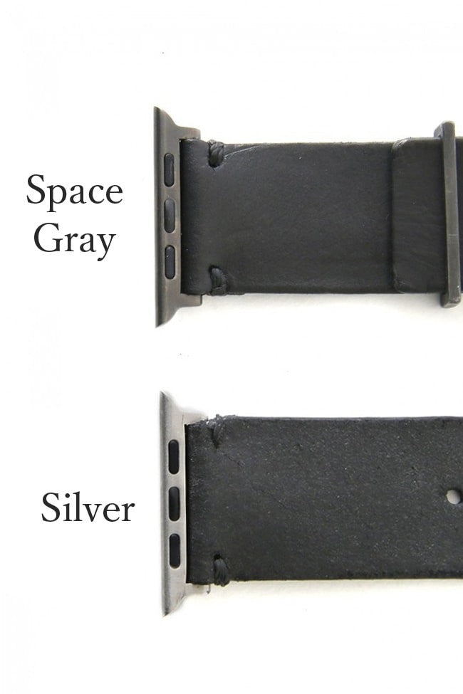 Apple Watch Band - Pueblo Leather TABACCO  - Silver Type 2