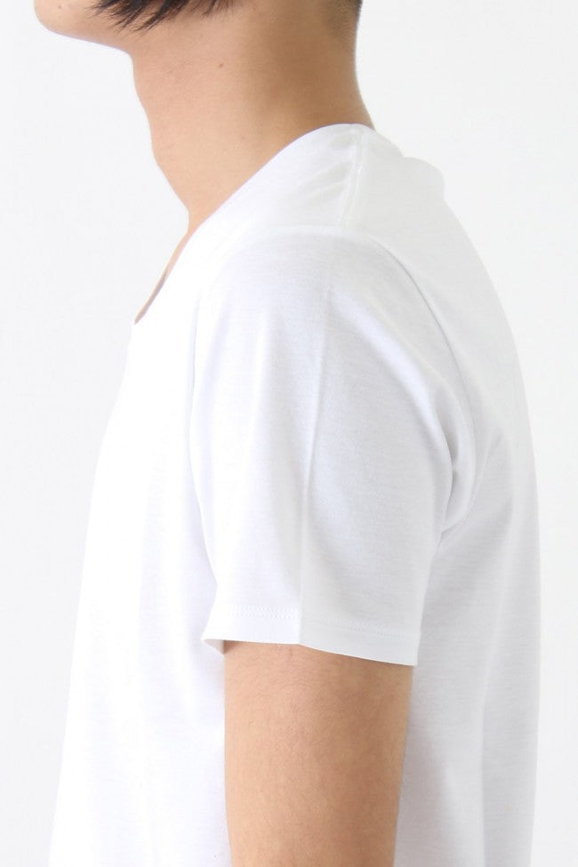 17SS 60/1 Bio Mercerization Smooth Round Tail Cut-Sew WHITE