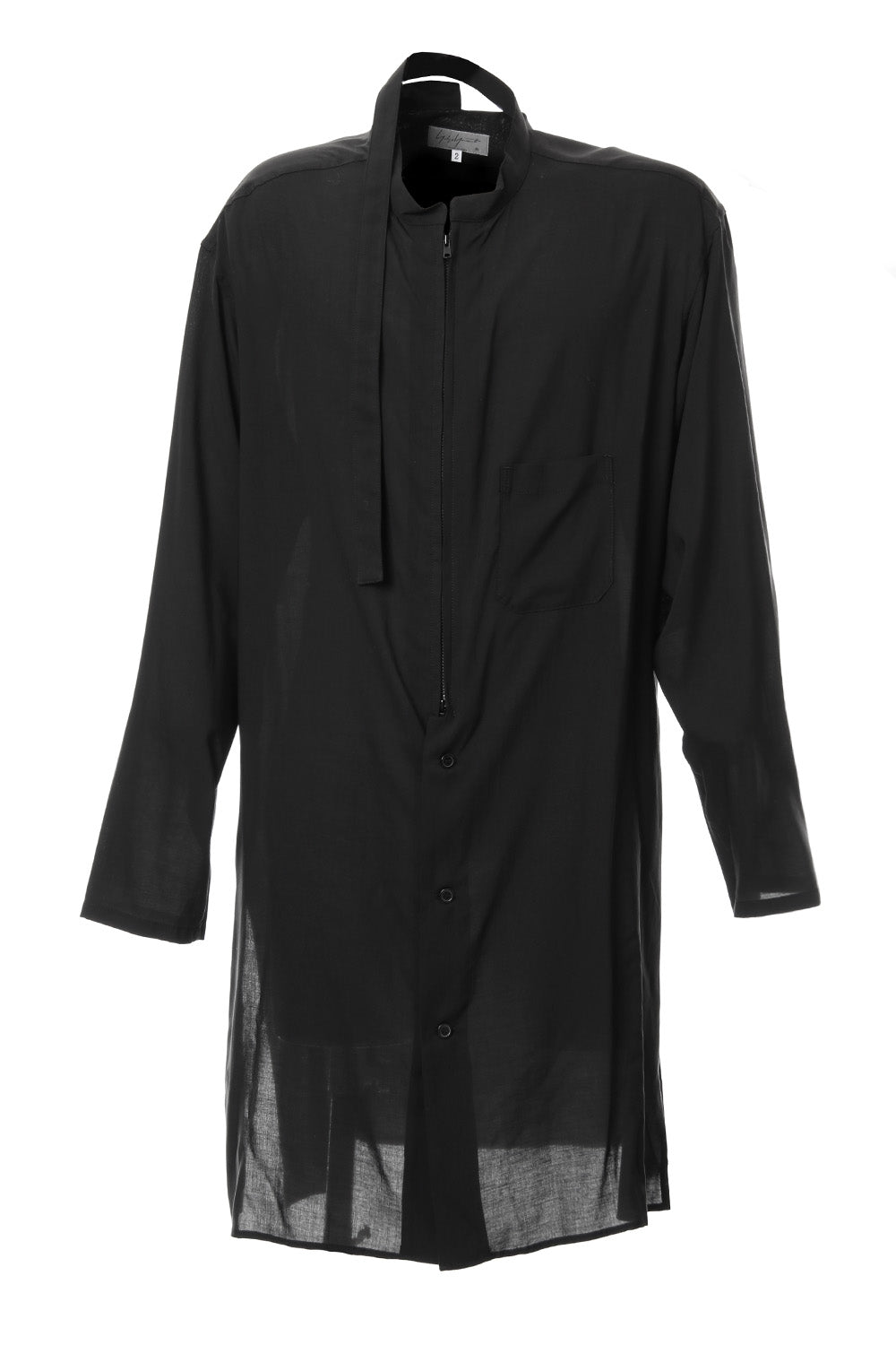 Left Plush Stand Collar Shirt 