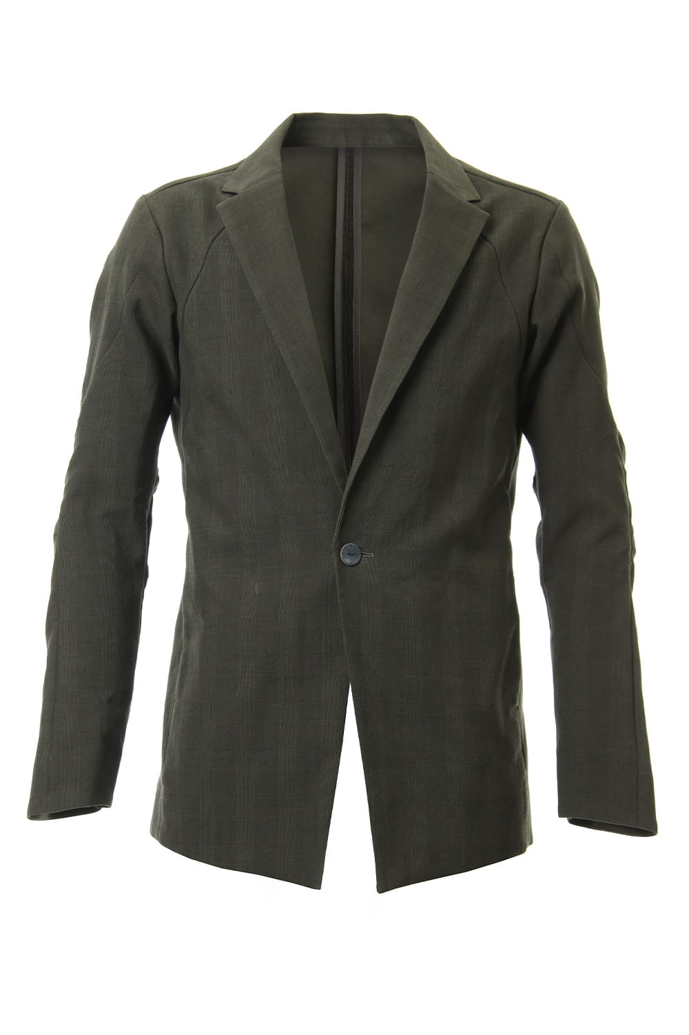 Jacket Cotton Glen Check - Moss Green
