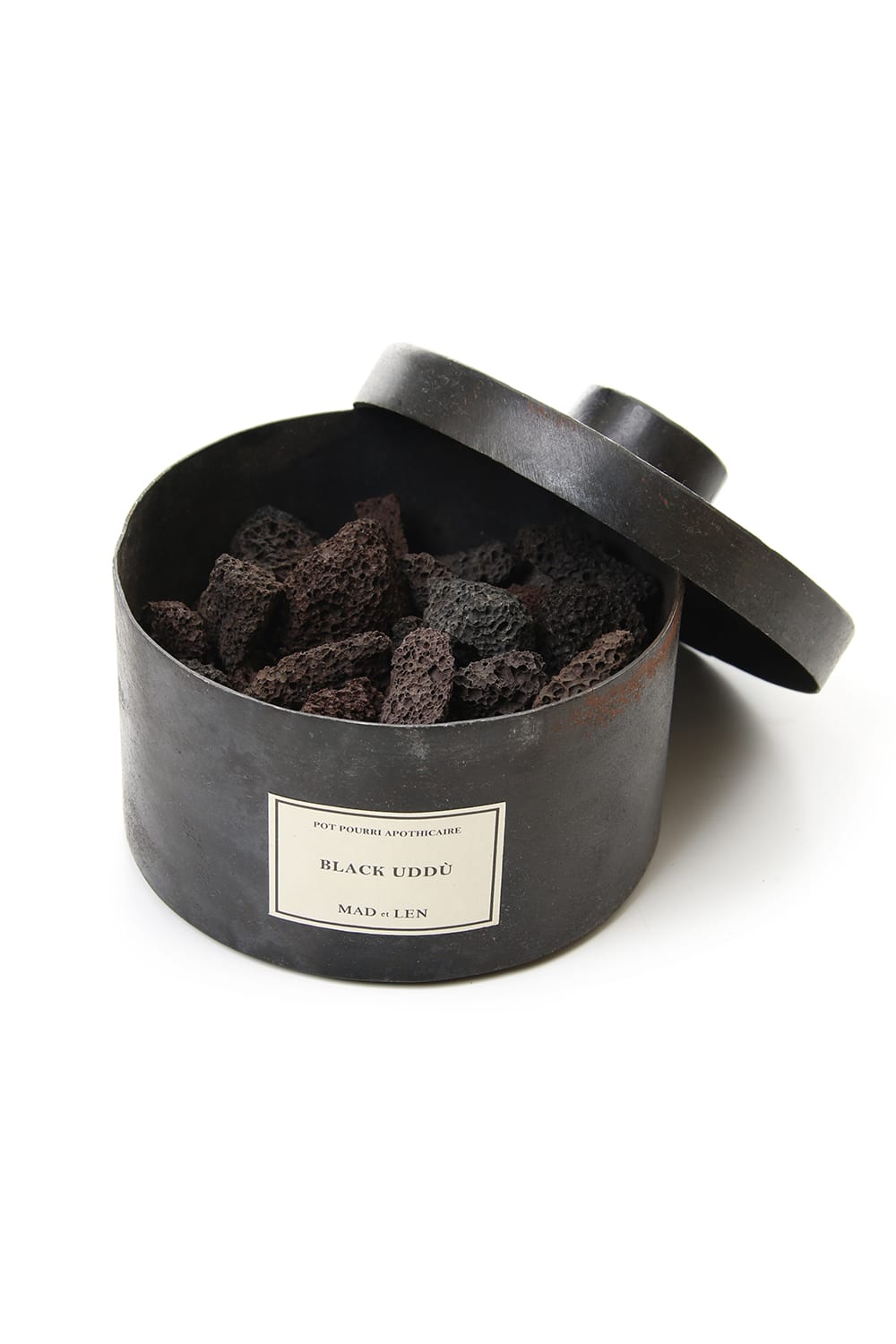 Black Uddu - Grande size Pot Pourri Lava Rock