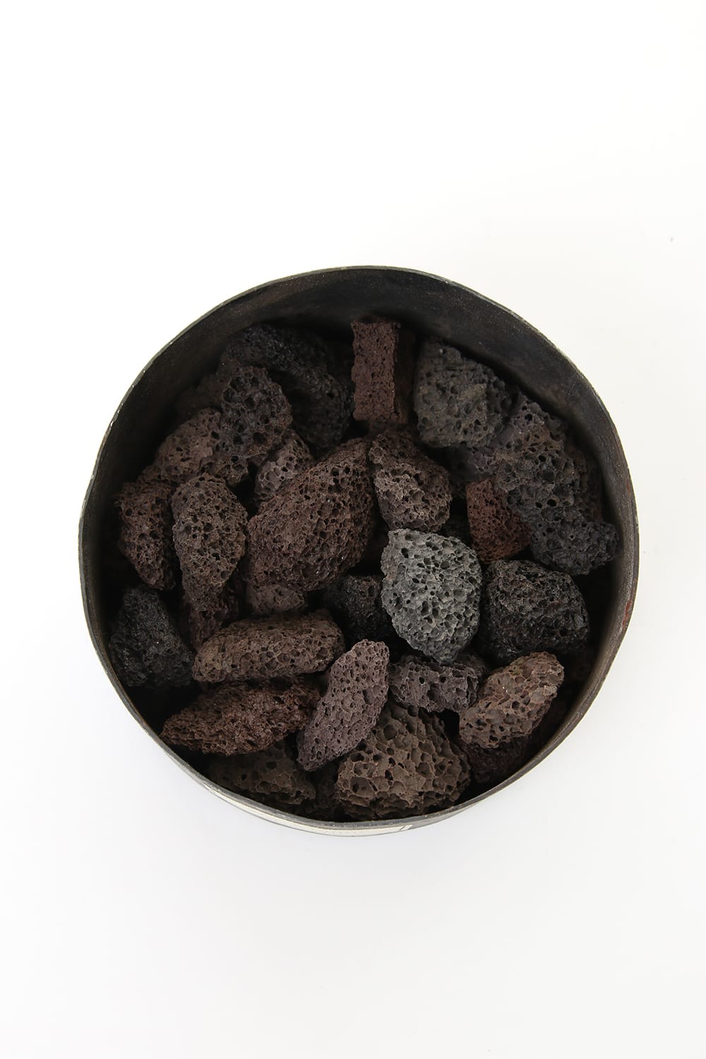 Black Uddu - Grande size Pot Pourri Lava Rock