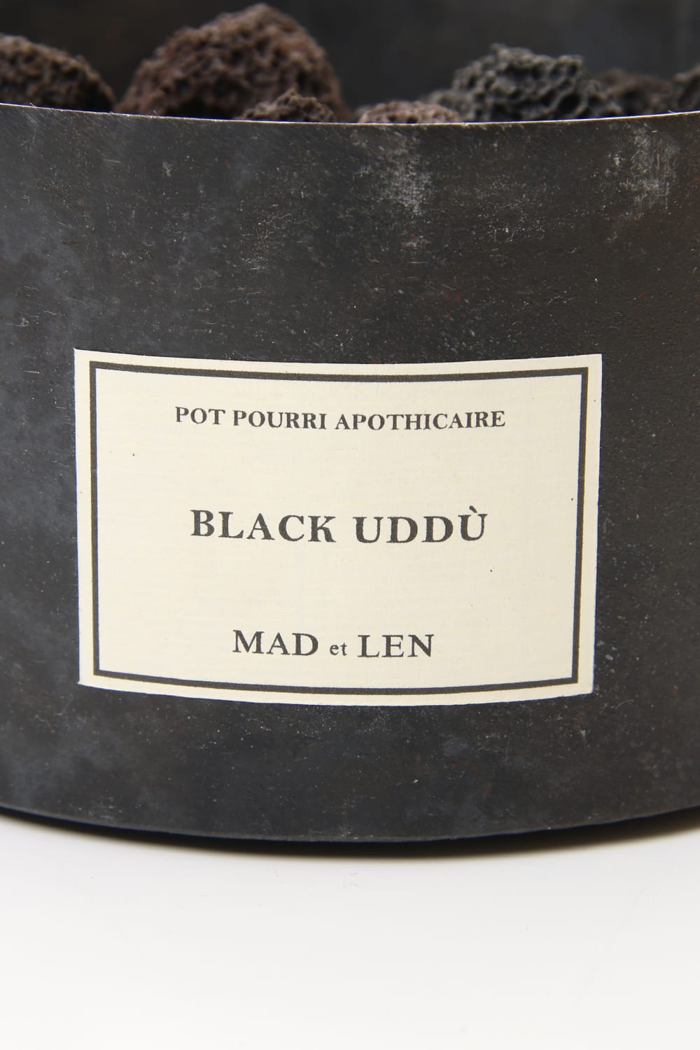 Black Uddu - Grande size Pot Pourri Lava Rock