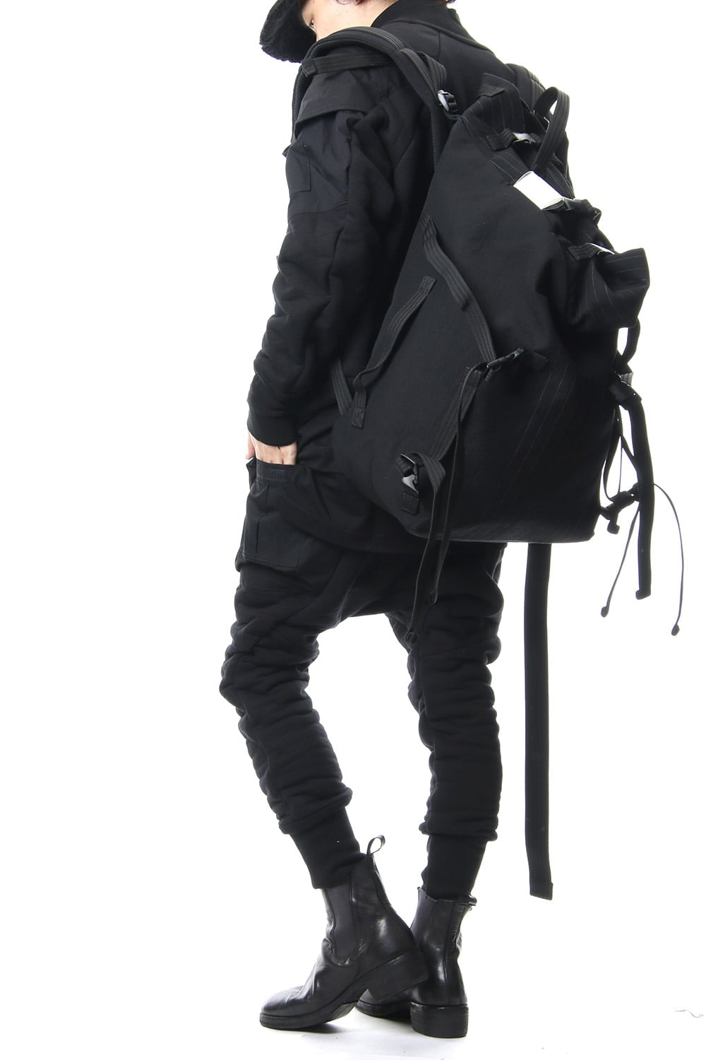 'macromauro' Striped Backpack Large