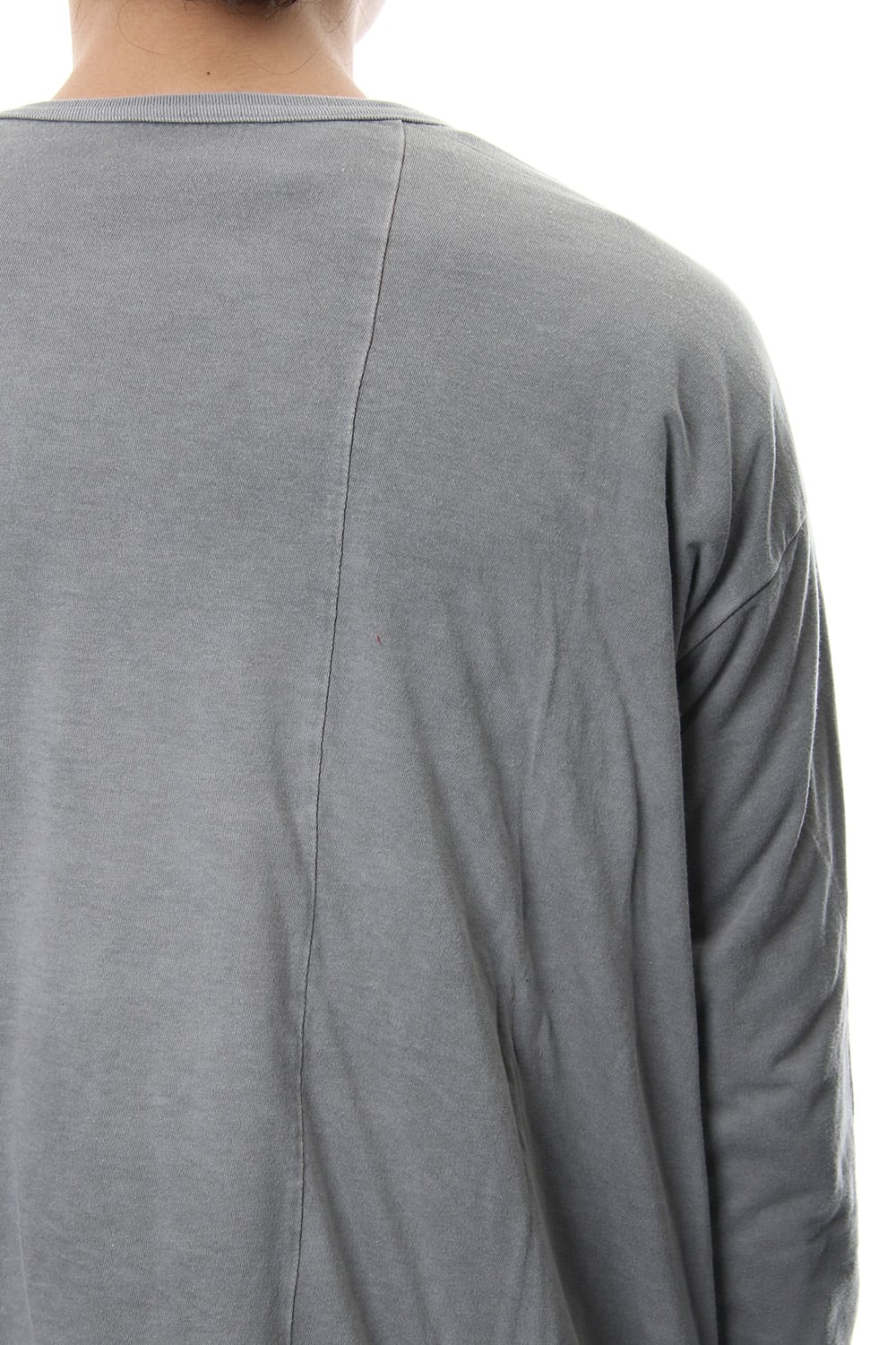 Product Dyeing Coloring Stitching Layered Long Sleeve T L.Gray