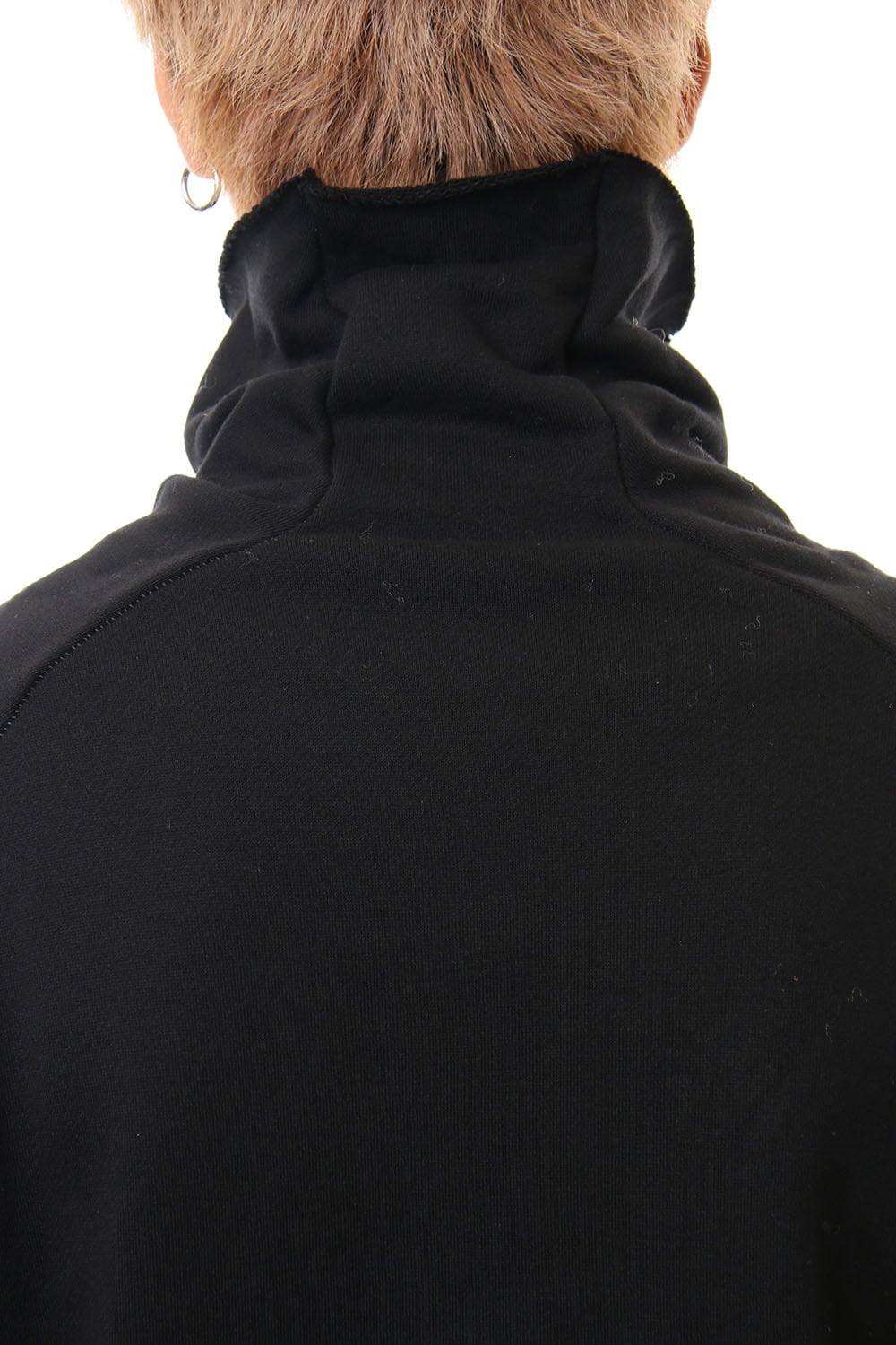 Cotton Sweat Bottle Neck T-Shirts Black