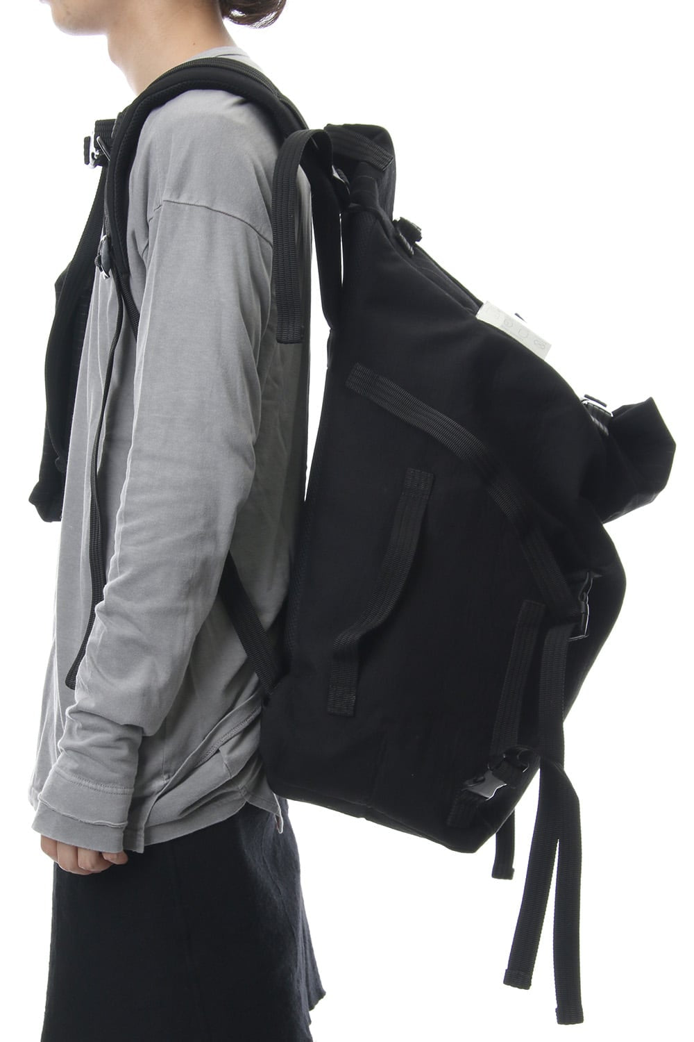 'macromauro' Striped Backpack Large