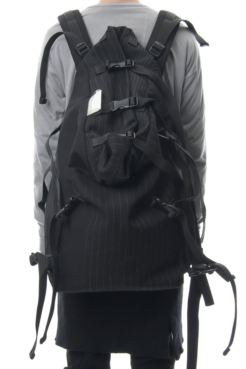 'macromauro' Striped Backpack Large