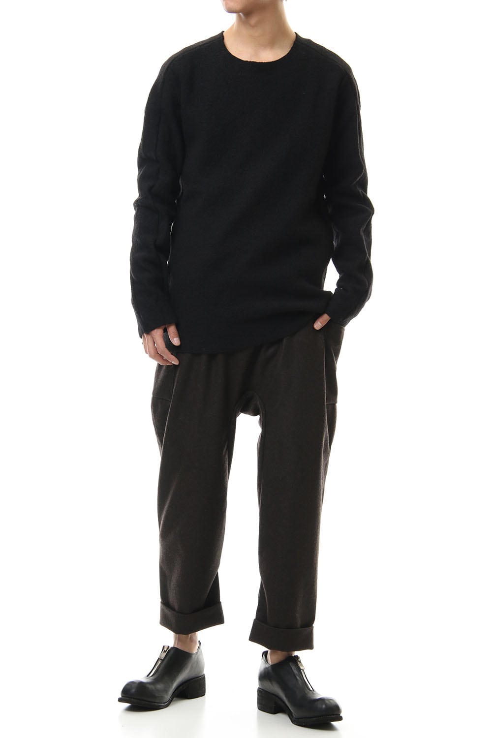 Boucle L/S Knit Black