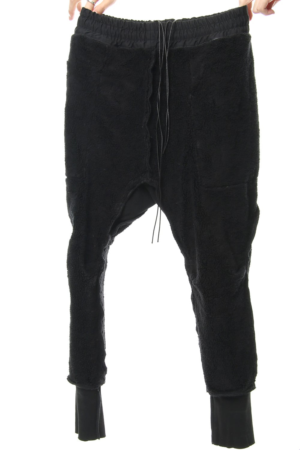 Heavy Pile Boa Pants Black