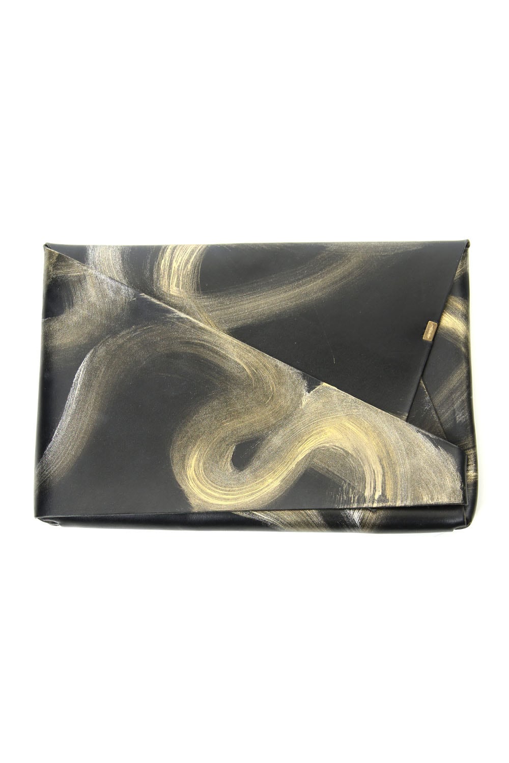 Shosa - No,No,Yes! Clutch bag (M) Paint Black Silver