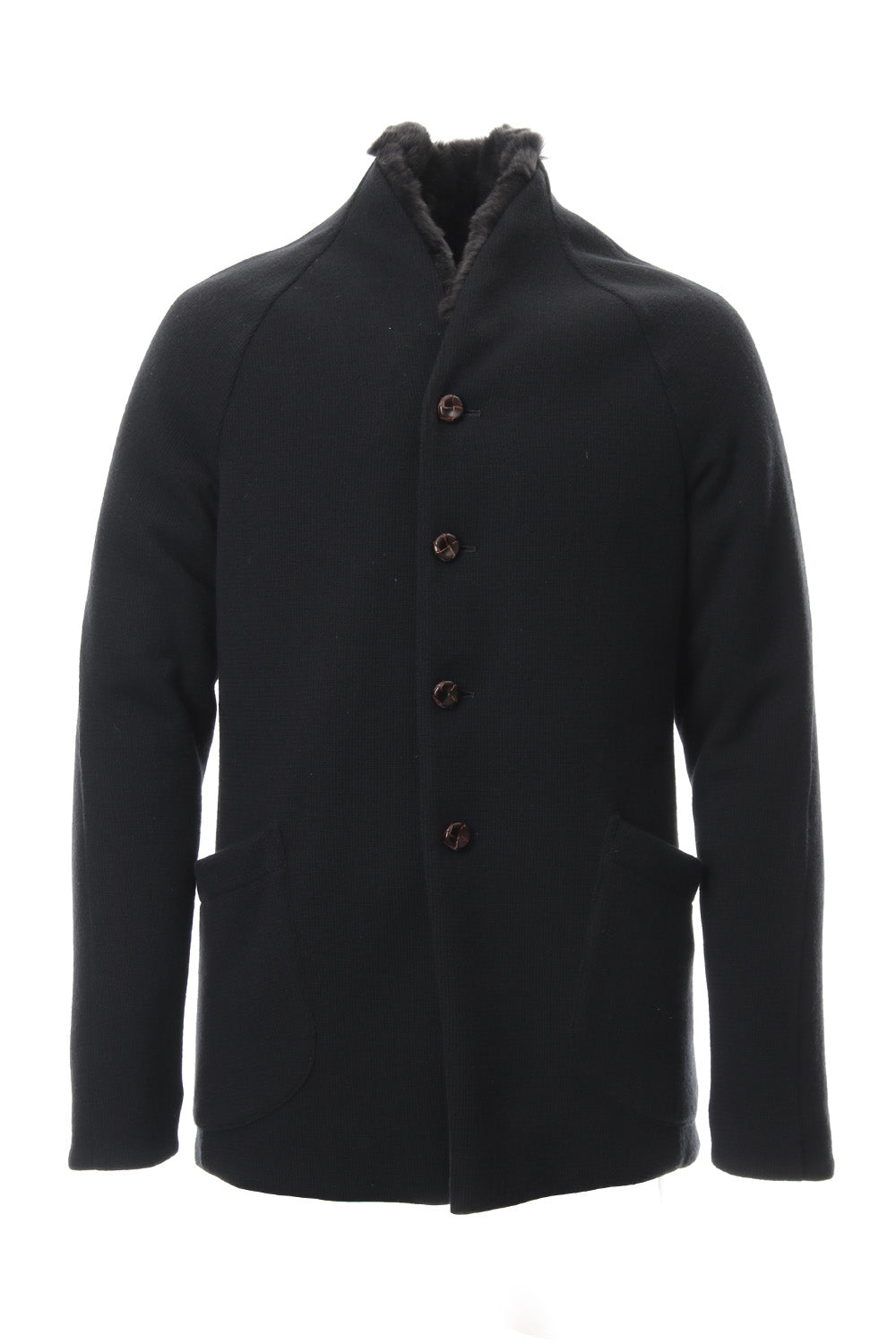 FASCNATE Limited Coat Winton Wool / Cashmere & Rex Rabbit Fur