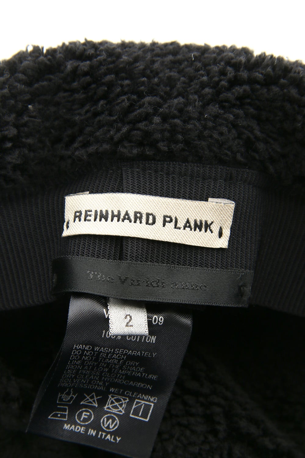 Reinhard Plank Cut Pile Bore Cap Hat Black