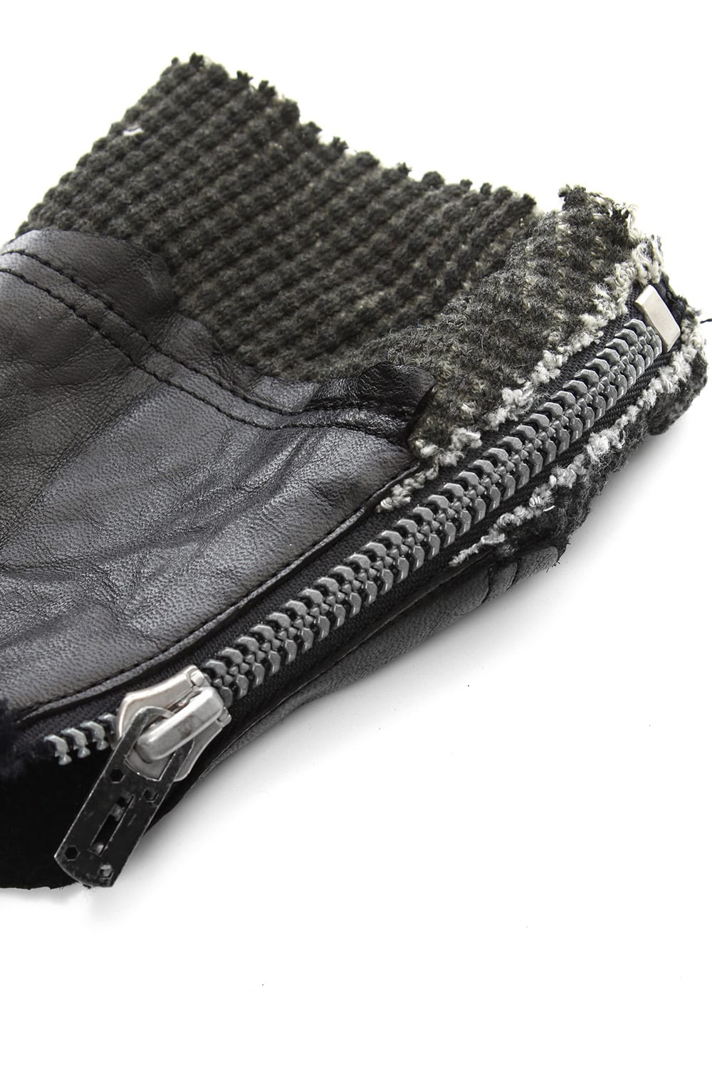 Leather × Heavy Waffle combination Backhand Grove