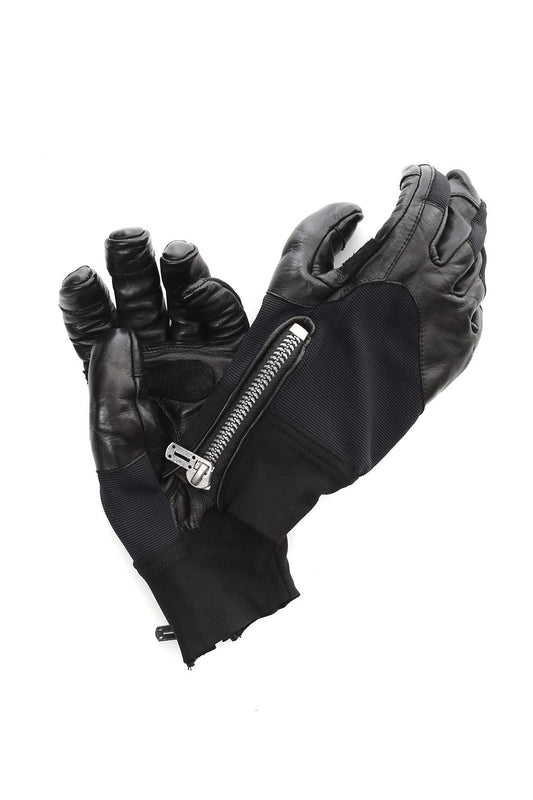 Horse Leather Zip Riding Gloves