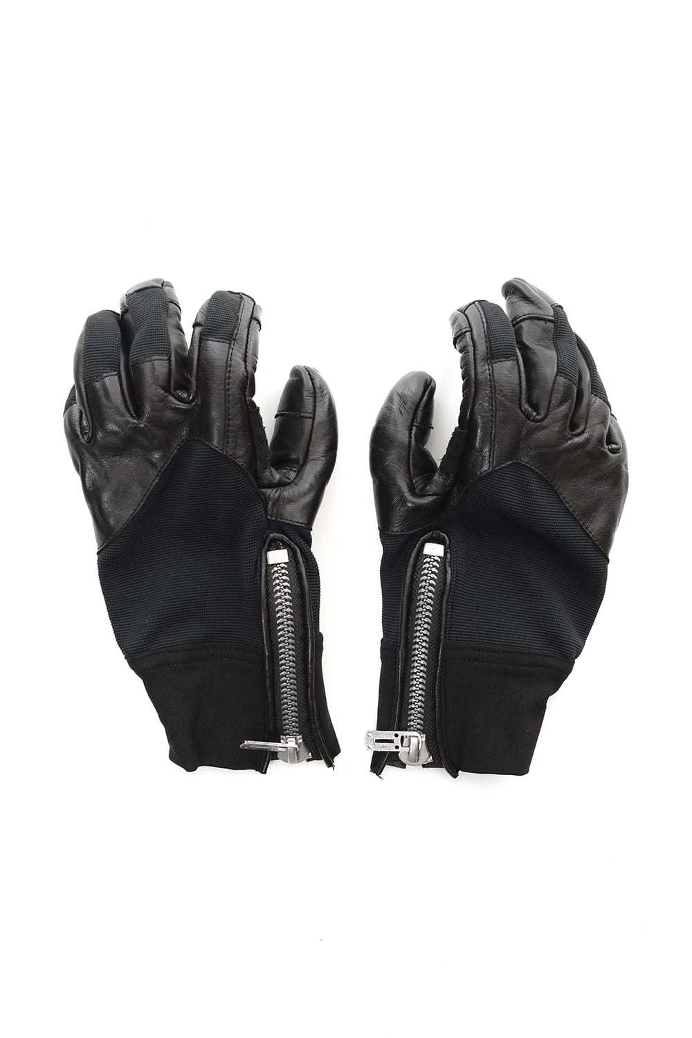Horse Leather Zip Riding Gloves