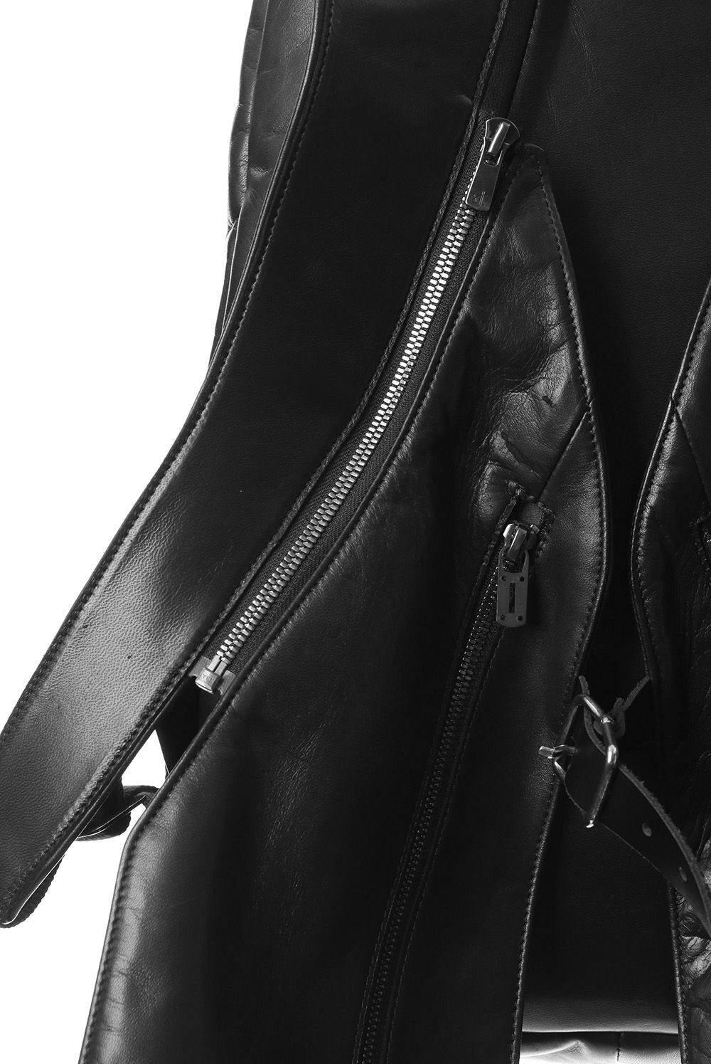 Horse Leather Vest Attached Back Pack