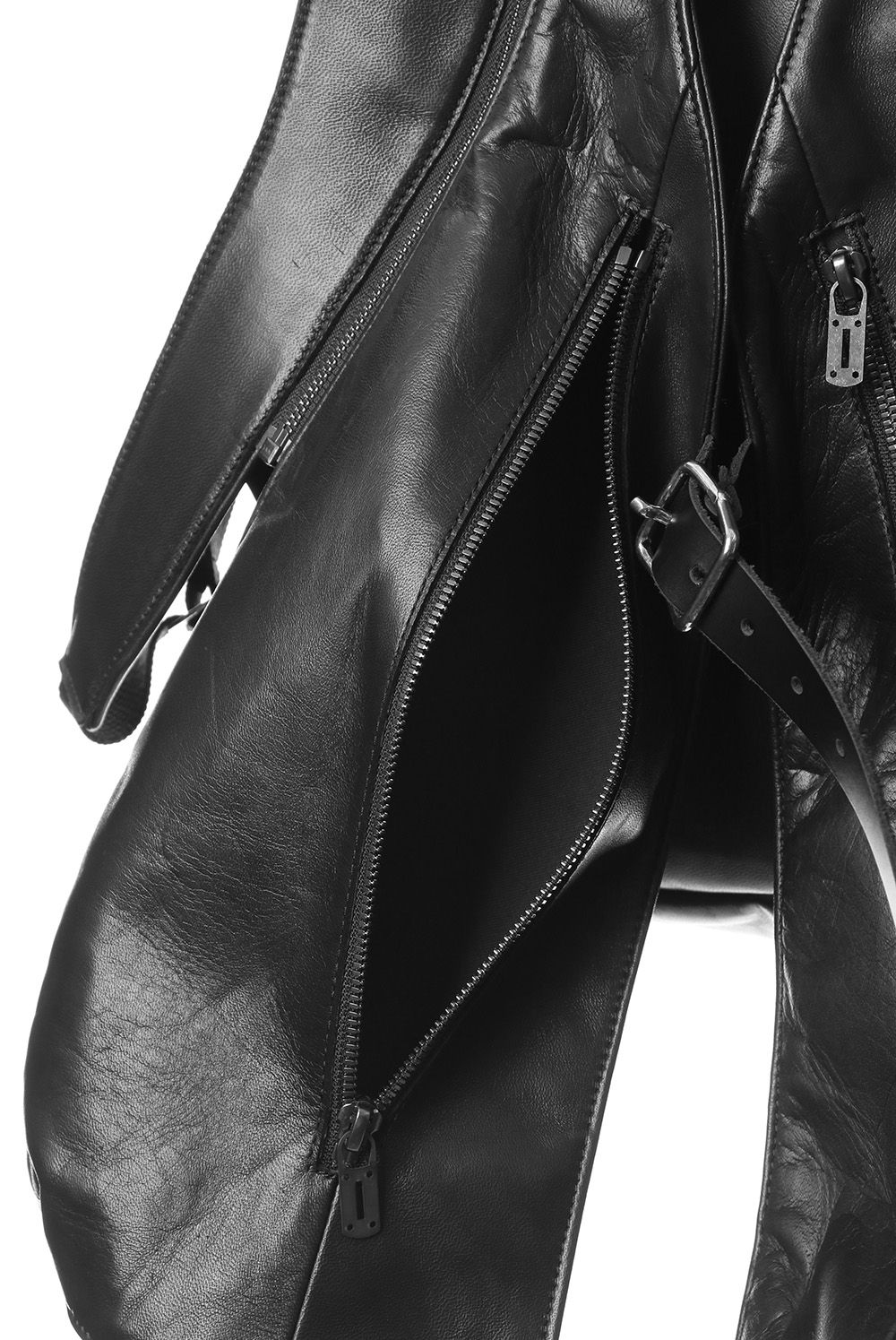 Horse Leather Vest Attached Back Pack