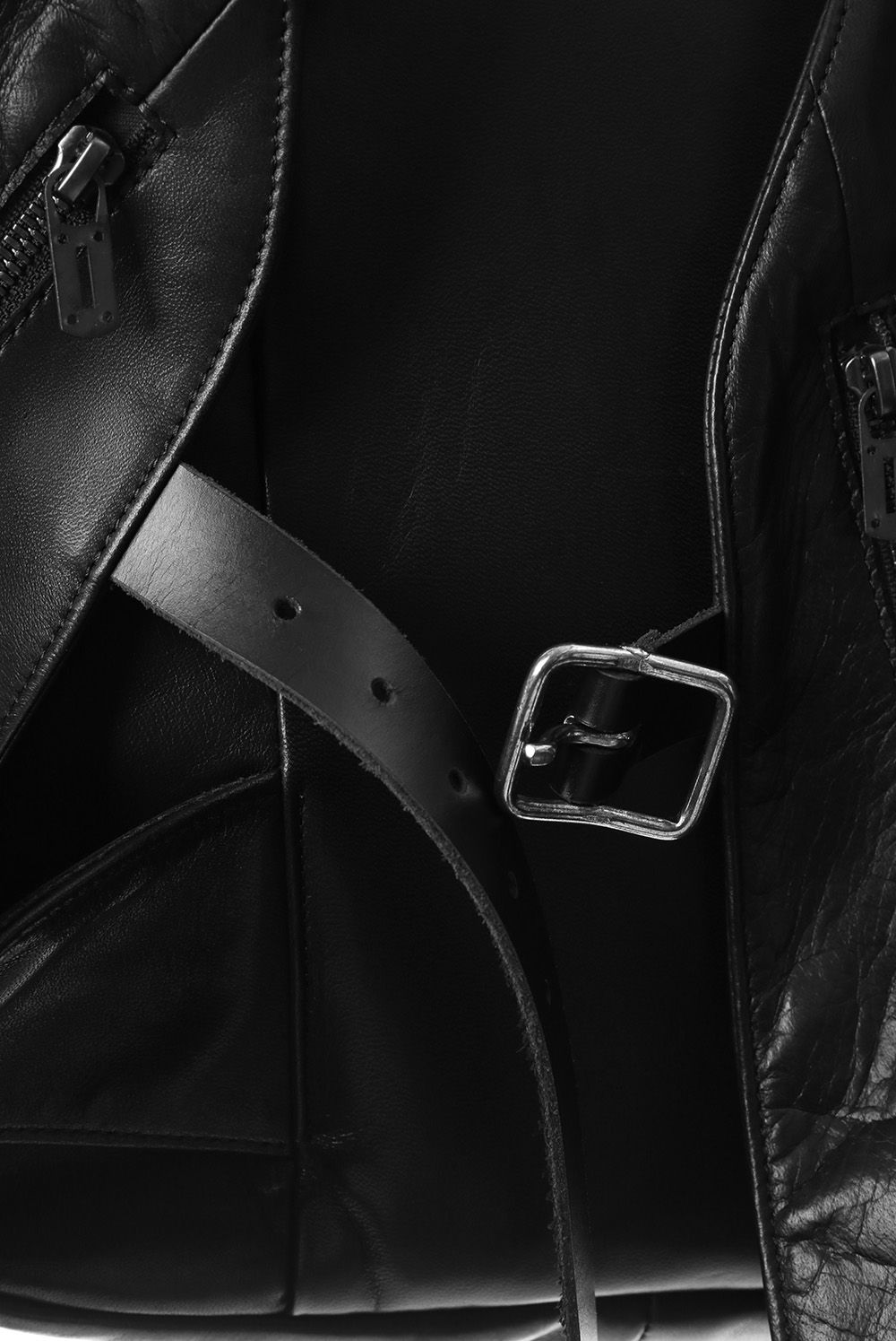 Horse Leather Vest Attached Back Pack