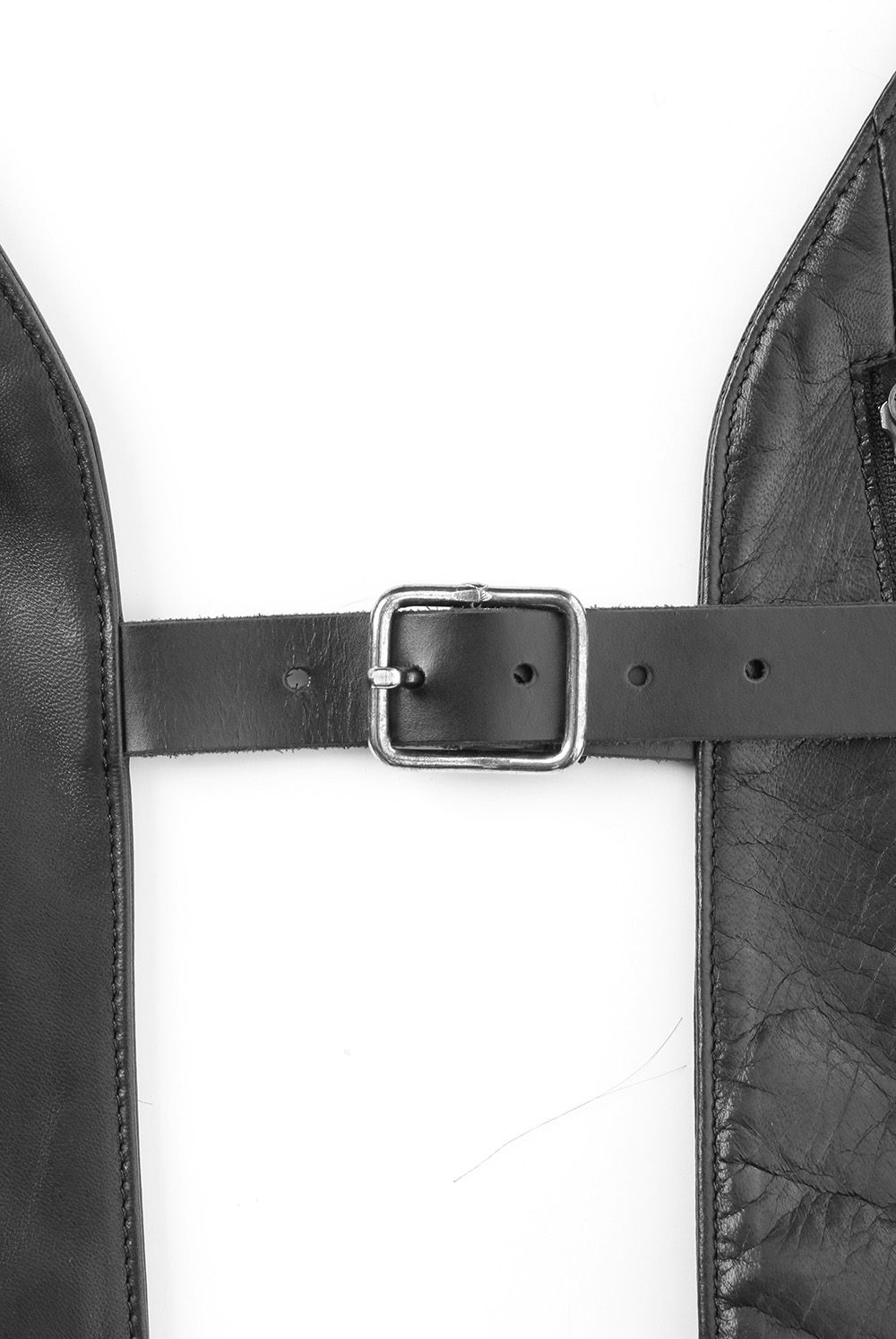 Horse Leather Vest Attached Back Pack